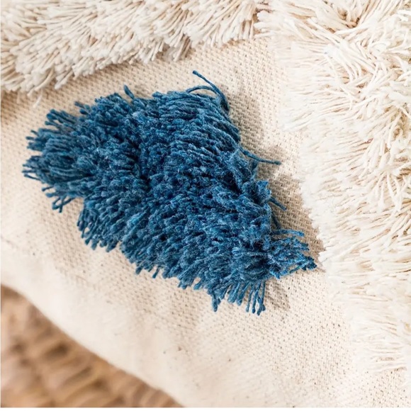 Boho Tufted Tassel Throw Pillow Covers -set of 2 - Picture 4 of 8